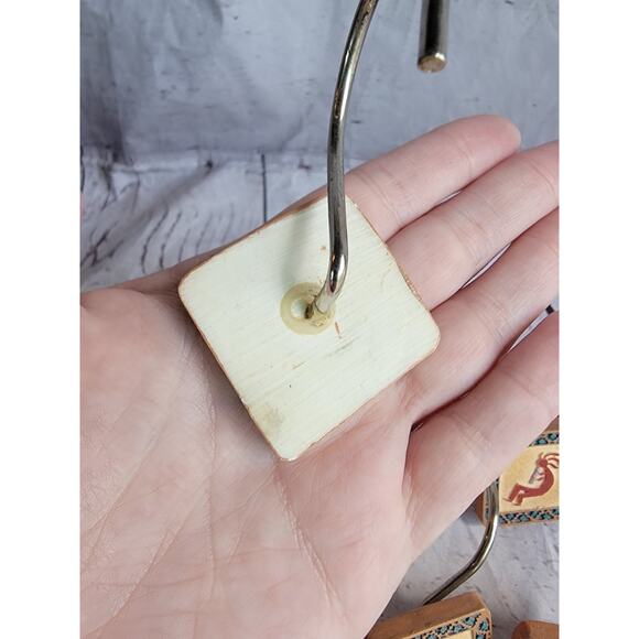 Vintage South West Kokopelli 1.5” Square Shower Hooks. Set Of 12 Arizona Western - Picture 5 of 8